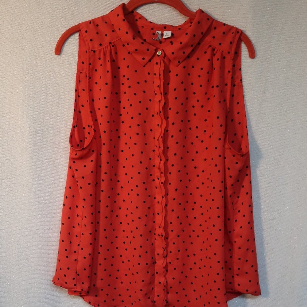 Elle sleeveless blouse Size XL